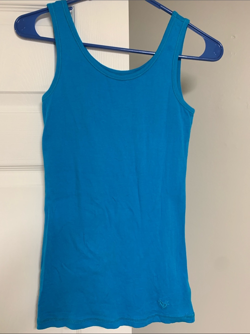 Justice Girls' Turquoise Logo Tank